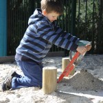 Creating in the sandpit