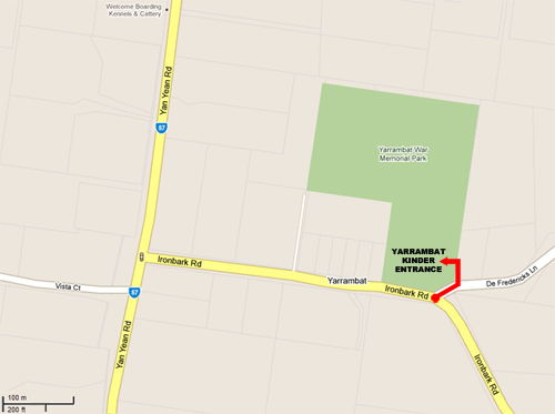 Directions to Yarrambat Kinder